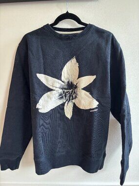 Saturdays NYC Men's "Lily" Graphic Crewneck Sweatshirt - Black - L